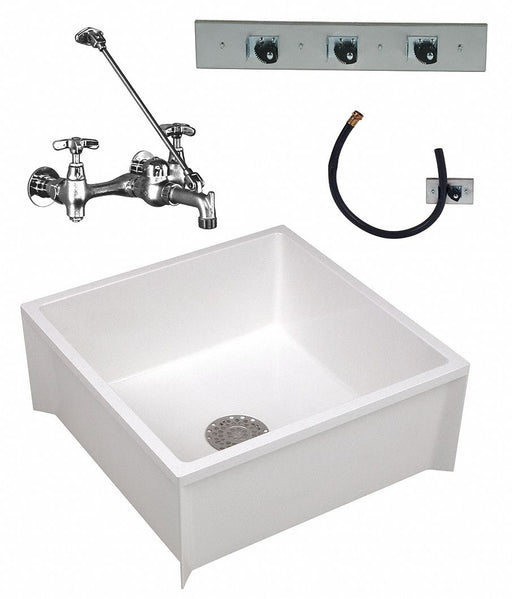 MopSink Square White 10inH 24inW
