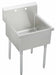 Scullery Sink 27.5 x27 x44 Silver