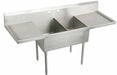 Scullery Sink 78 x27.5 x44 Silver