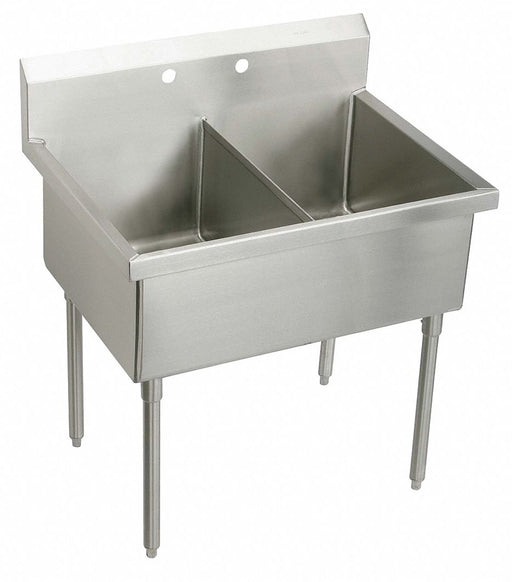 Scullery Sink 51 x27.5 x44 Silver