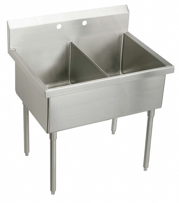 Scullery Sink 51 x27.5 x44 Silver
