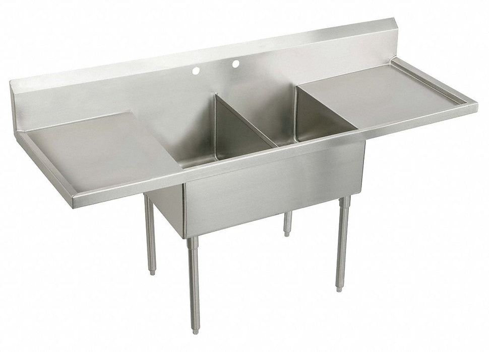 Scullery Sink 96 x27.5 x44 Silver