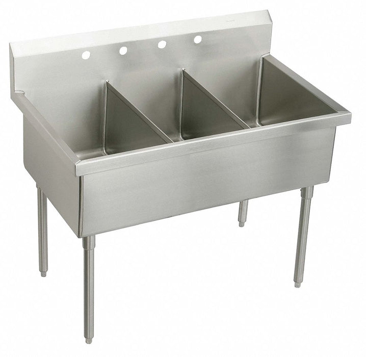 Scullery Sink 48 x27.5 x44 Silver
