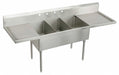 Scullery Sink 93 x27.5 x44 Silver