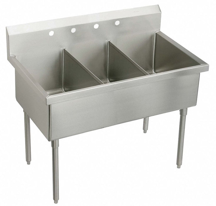 Scullery Sink 75 x27.5 x44 Silver