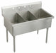 Scullery Sink 75 x27.5 x44 Silver