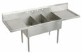 Scullery Sink 120 x27.5 x44 Silver