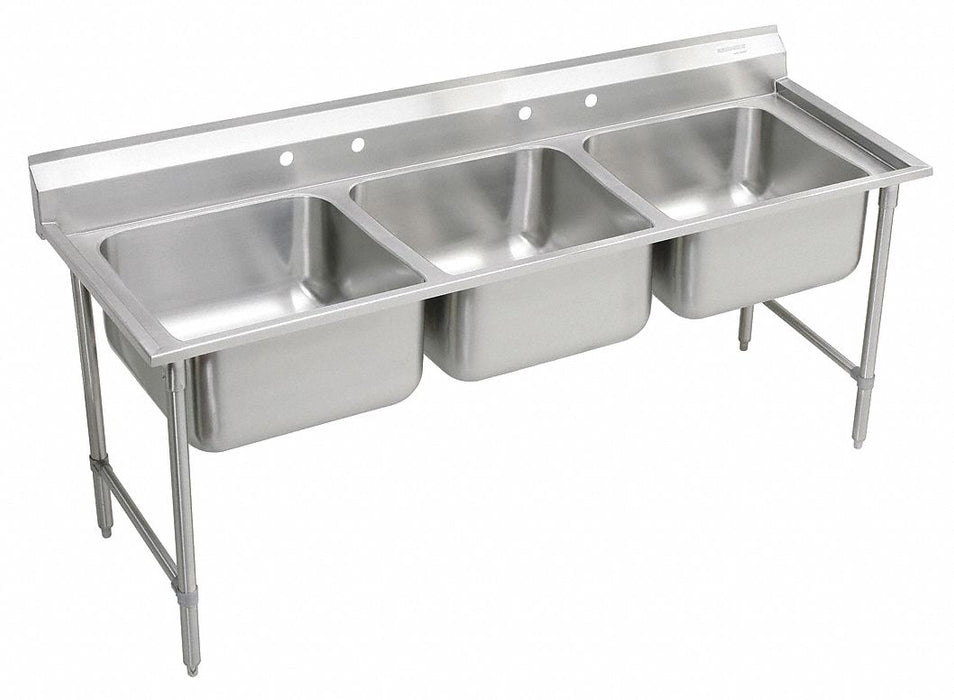 Scullery Sink 67.5 x29.75 x42.25 Silver