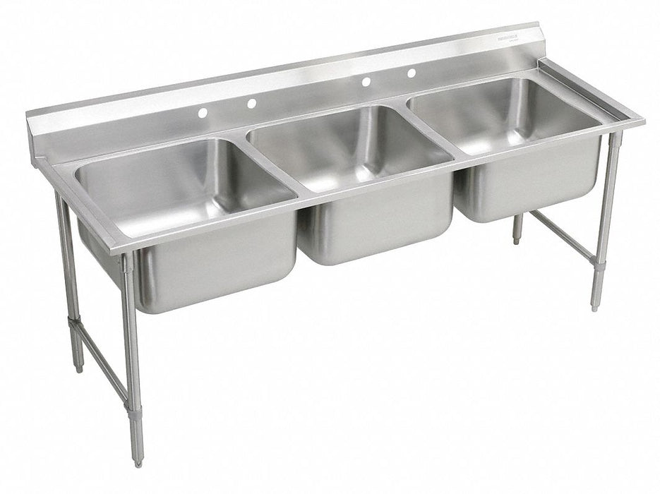 Scullery Sink 85.5 x29.75 x42.25 Silver
