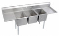 Kitchen Sink 88 x25.75 x43.75 Silver