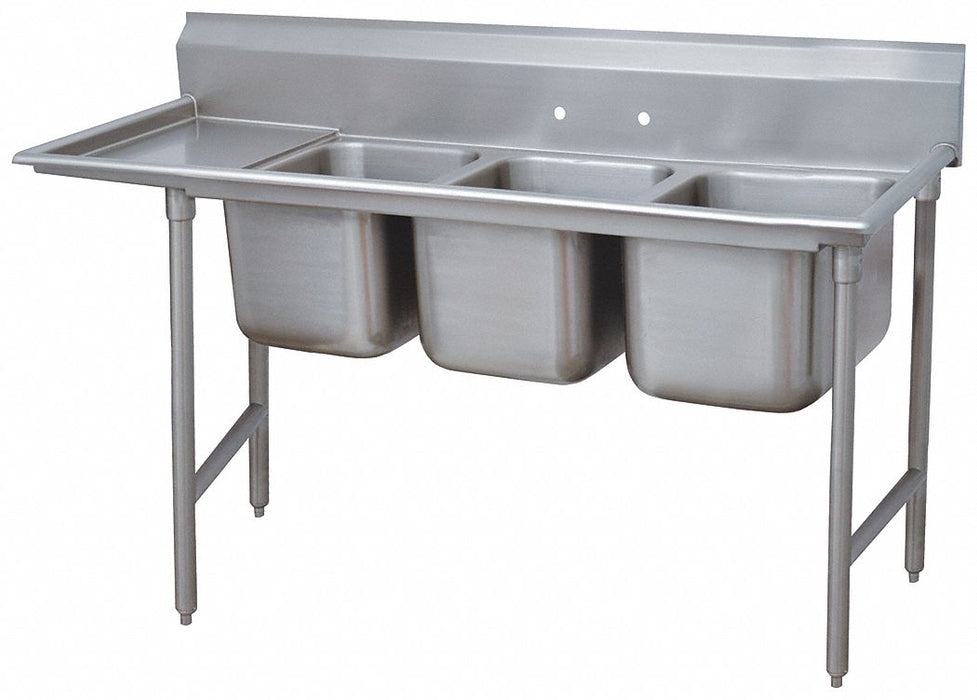 Scullery Sink 96 x36 x42 Silver