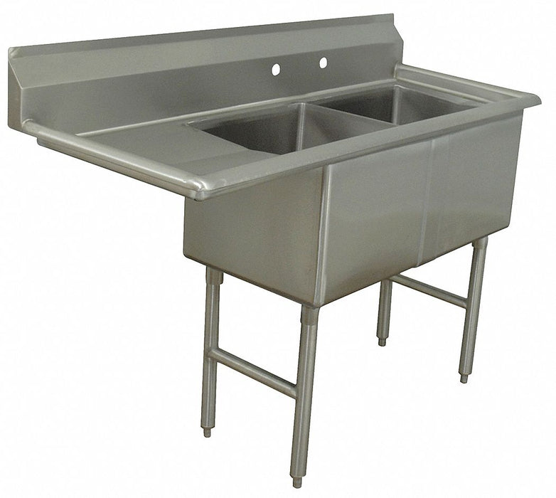 Scullery Sink 56.5 x23.5 x43 Silver