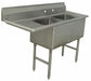 Scullery Sink 56.5 x23.5 x43 Silver