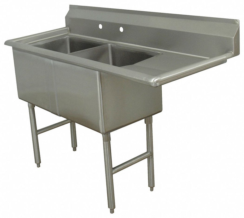 Scullery Sink 56.5 x24 x43 Silver