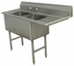 Scullery Sink 56.5 x24 x43 Silver
