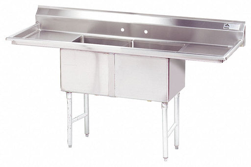 Scullery Sink 72 x24 x43 Silver