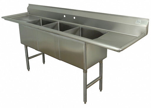 Scullery Sink 84 x26 x43 Silver