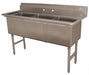 Scullery Sink 59 x24 x43 Silver