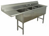 Scullery Sink 74.5 x24 x43 Silver