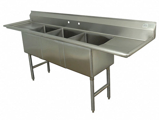Scullery Sink 90 x30 x43 Silver