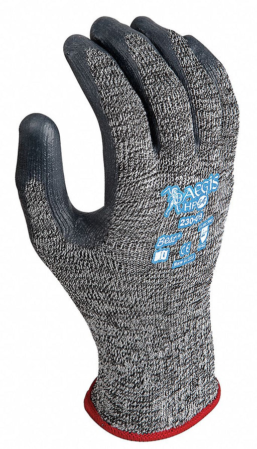 Coated Gloves Black White 8 PR