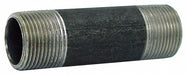 Black Pipe Nipple Threaded 6x6-1/2 In