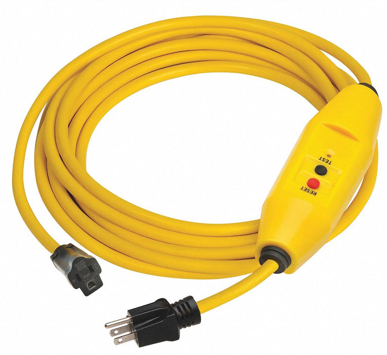 Line Cord GFCI 25ft 15A Yel 125V