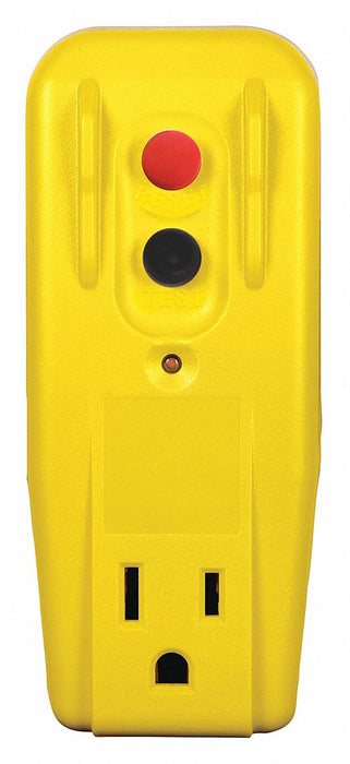 Plug-In GFCI w/o Cord 15A Yel 125V