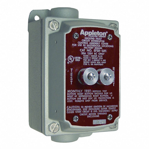 GFI Cover Box 125V 20A 1/2Hub DE CF Alum