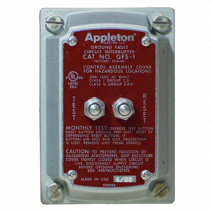 GFCI Cover 5mA Trip Setting 125-250V 20A