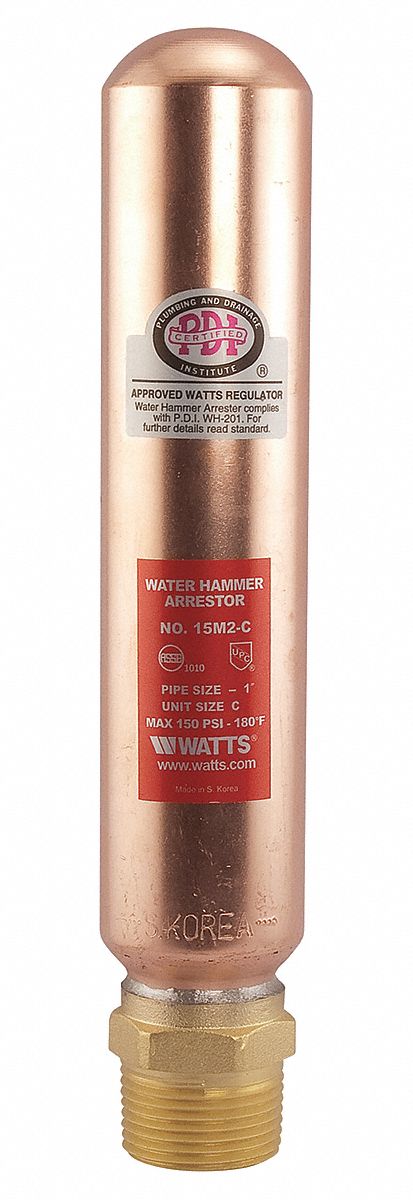 Water Hammer Arrestor 1 In MNPT Copper