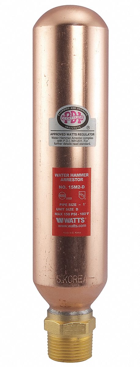Water Hammer Arrestor 1 In MNPT Copper