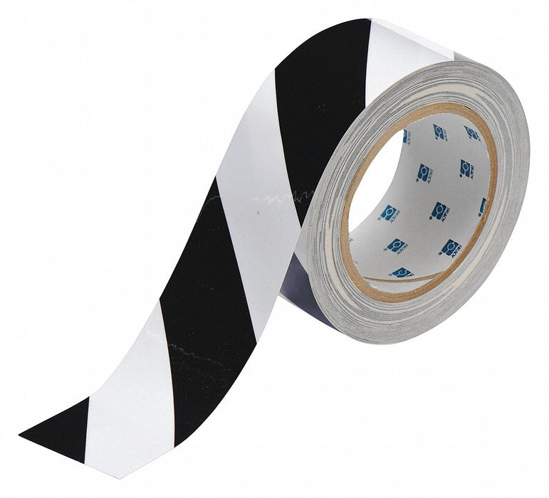 G5686 Floor Tape Black/White 2 inx100 ft Roll
