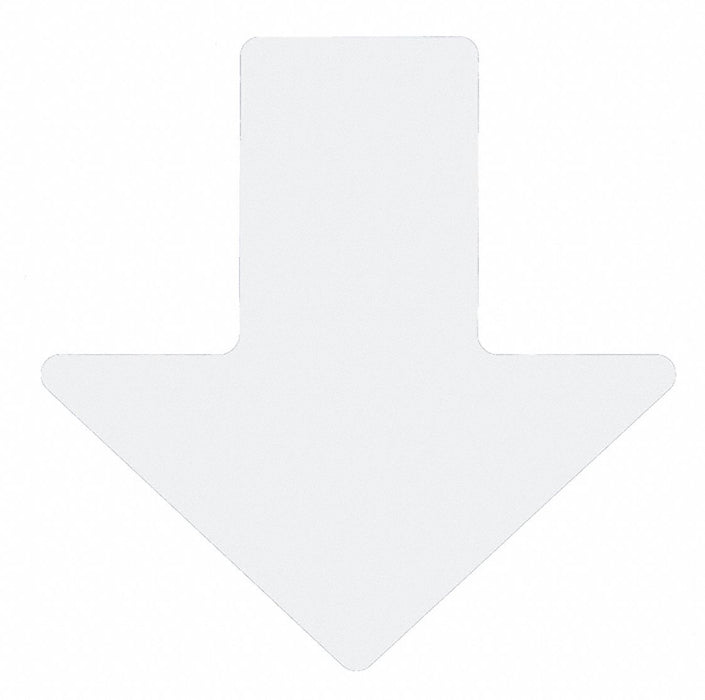 G5692 Floor Tape White 2 inx5 in Arrow PK100