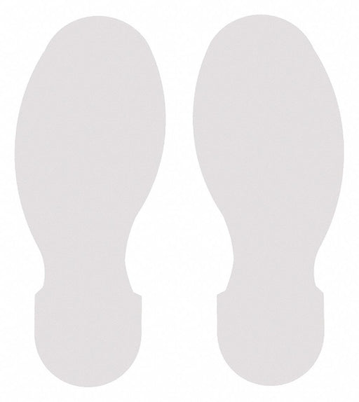 G5695 Floor Tape White 3.5 inx10 in Foot PK10