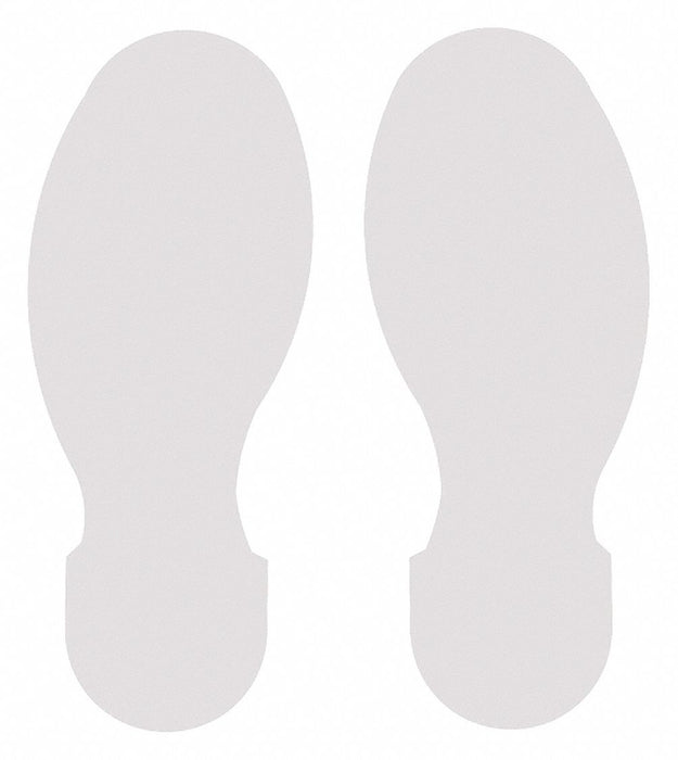 G5695 Floor Tape White 3.5 inx10 in Foot PK10