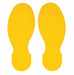 G5695 Floor Tape Yellow 3.5 inx10 in Foot PK10