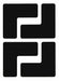 G5696 Floor Tape Black 2 inx5 in L PK20