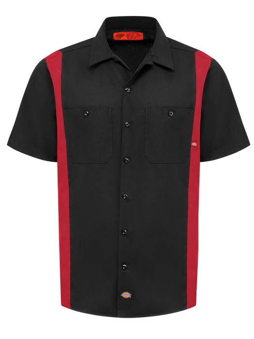 Men's Industrial Color Block Short-Sleeve Shirt