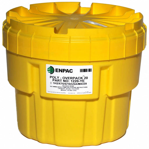 SalvageDrum Polyethylene 19inH Yellow