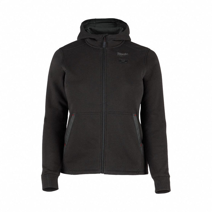 Heated Hoodie S Zipper Black Black