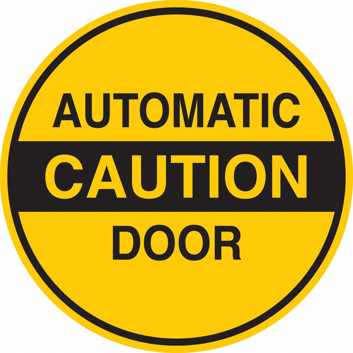 Sign Automatic Caution Door