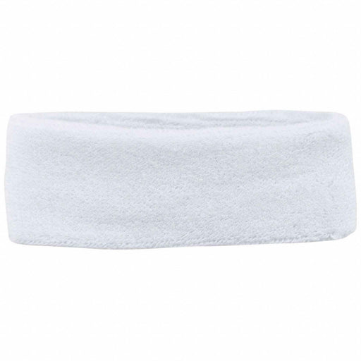 HeadSweatband White Universal Terrycloth