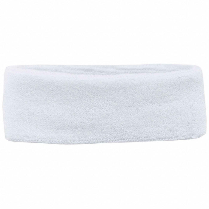 HeadSweatband White Universal Terrycloth