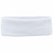 HeadSweatband White Universal Terrycloth