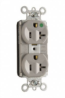 Receptacle 125V AC Gray