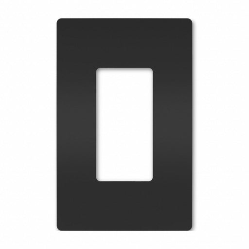 Rocker Wall Plate Smooth Plastic Black