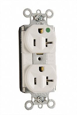 Receptacle 125V AC White