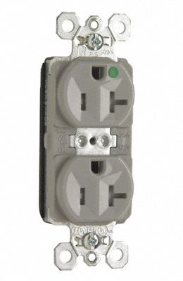 Receptacle 125V AC Gray