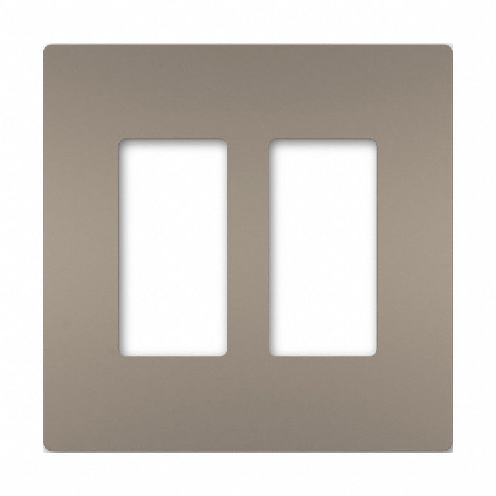 Rocker Wall Plate Smooth Plastic Silver